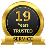 19 Years Trusted service